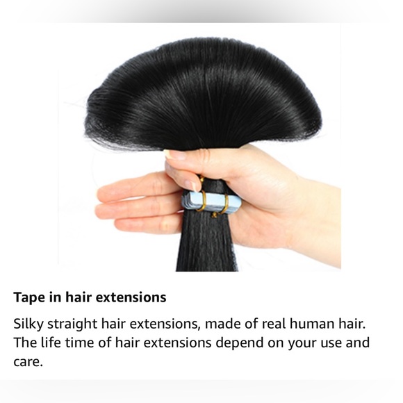 HUMAN HAIR 18” Remy Tape In Hair Extensions in Balayage #T8/P18/60, 20pcs - Picture 5 of 11